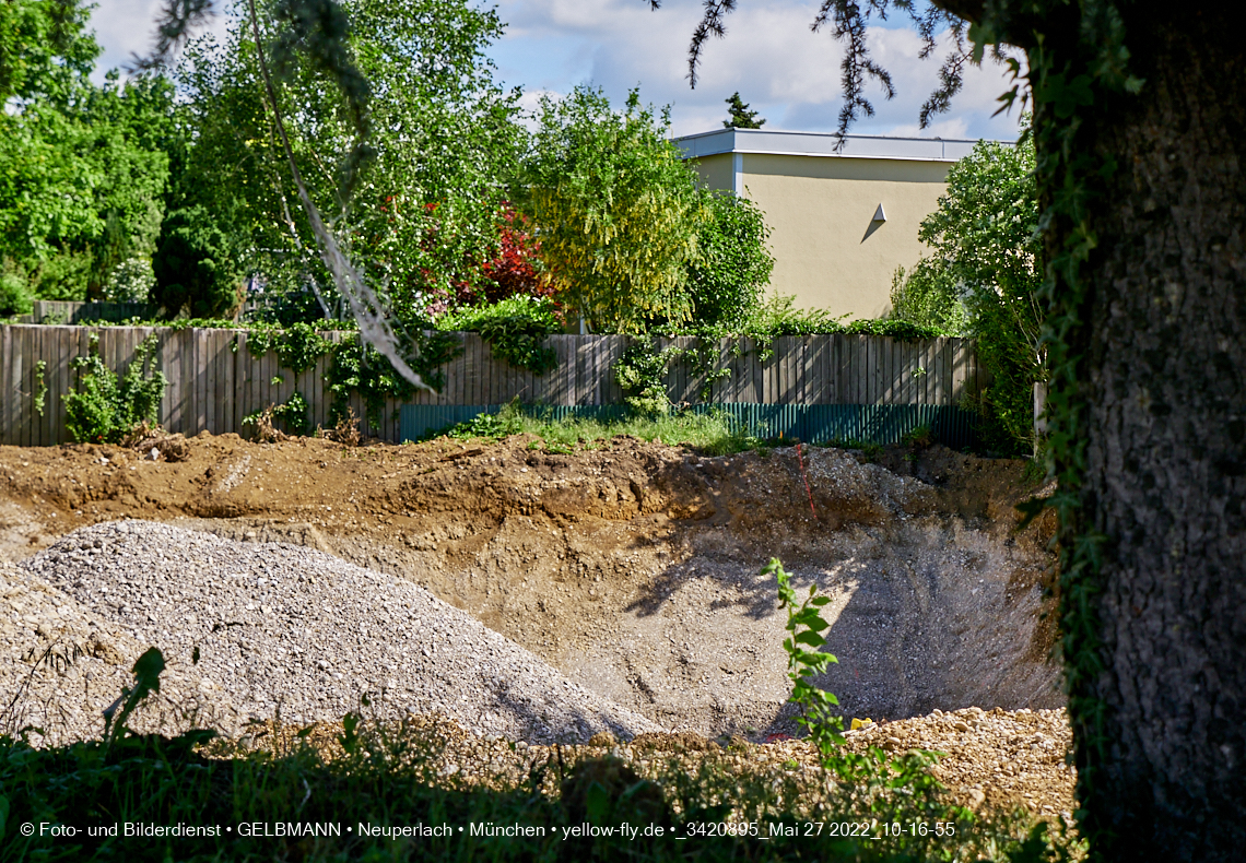 27.05.2022 - Baugrube an der Niederalmstraße 16